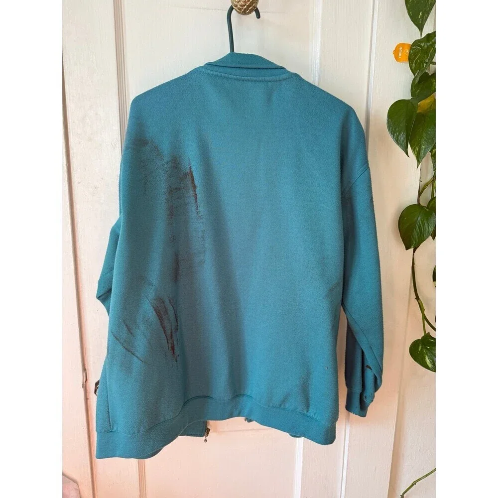 Blair women’s size X – large blue zip up sweater vintage
